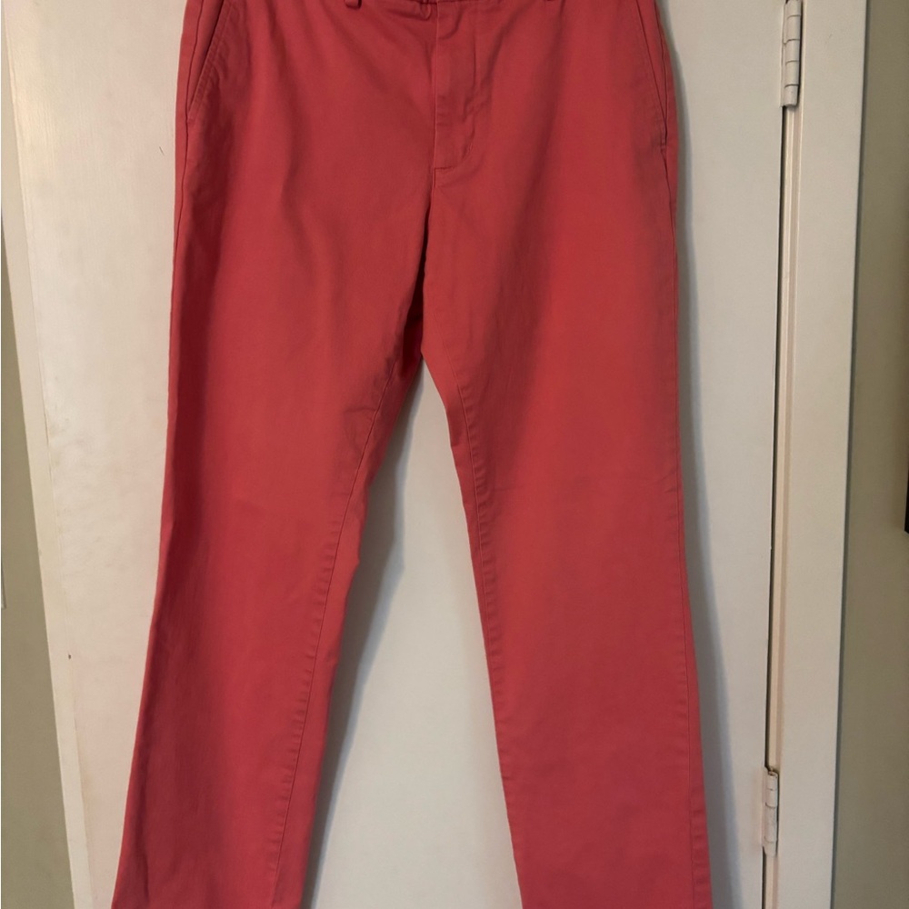 Vineyard Vines Men's Coral-Red Chino Pants